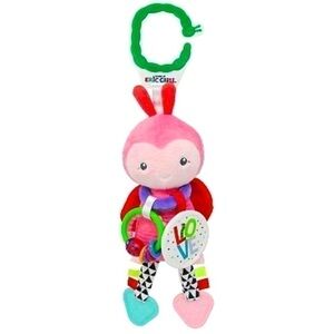 World of Eric Carle Pink Ladybug Plush Rattle Soft Toy Baby Crinkle Teething Toy